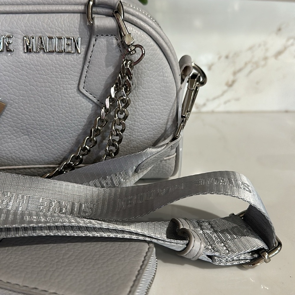 Steve Madden Grey BSailor Satchel Bag - Picture 3 of 8
